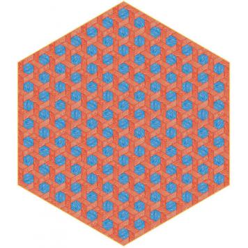Ковер Hexagon Red / Blue